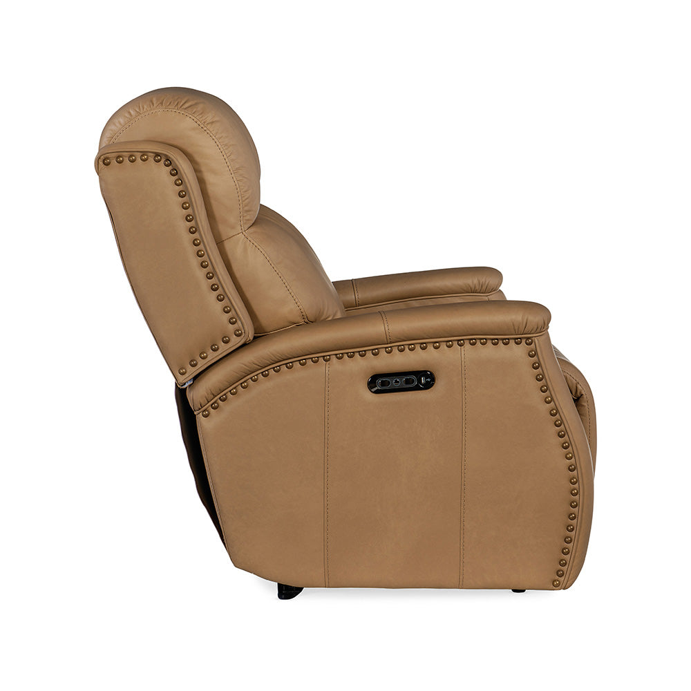 Rhea Zero Gravity Power Recliner with Power Headrest Living Room Hooker Furniture   