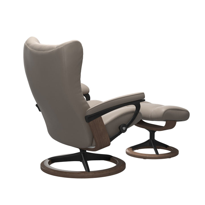 Stressless Wing Signature Chair & Ottoman Living Room Ekornes