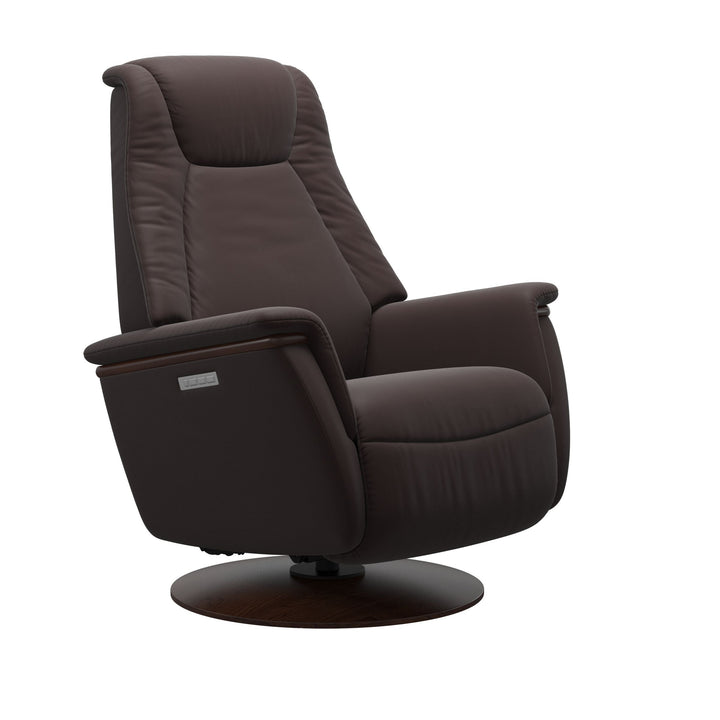 Stressless Max Power Recliner Living Room Ekornes Small Paloma Chocolate