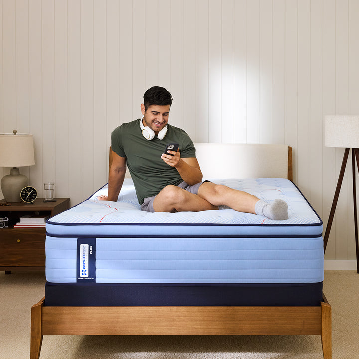 Sealy Plainfield Spring Firm Euro Pillow Top Mattress Mattress Sealy