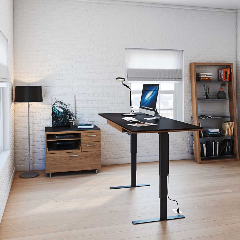 Sequel 20 6152 Sit+Stand Desk | 66"x30" Home Office BDI