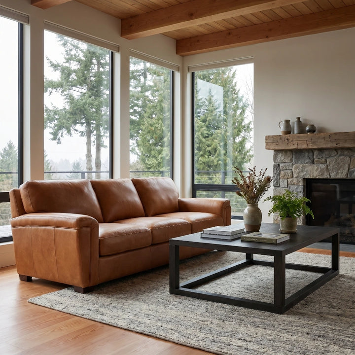 Stevens Leather Sofa