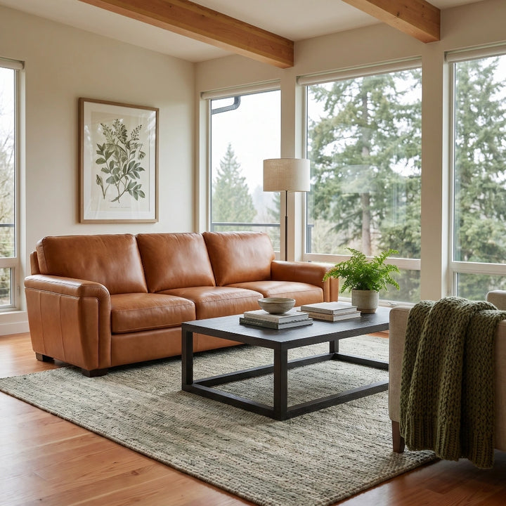 Stevens Leather Sofa