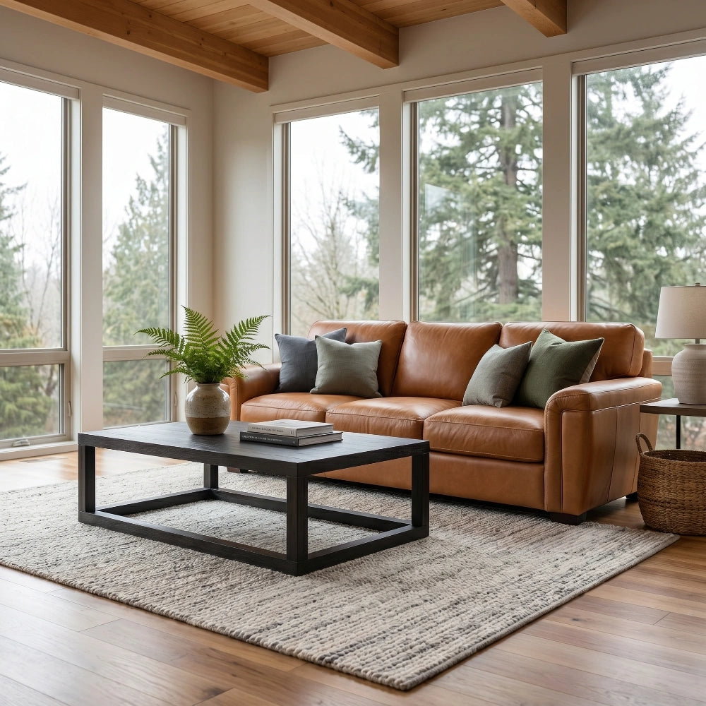 Stevens Leather Sofa