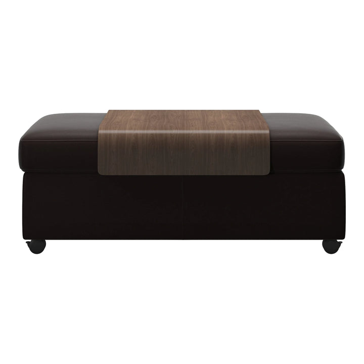 Stressless Double Ottoman with Table Living Room Ekornes
