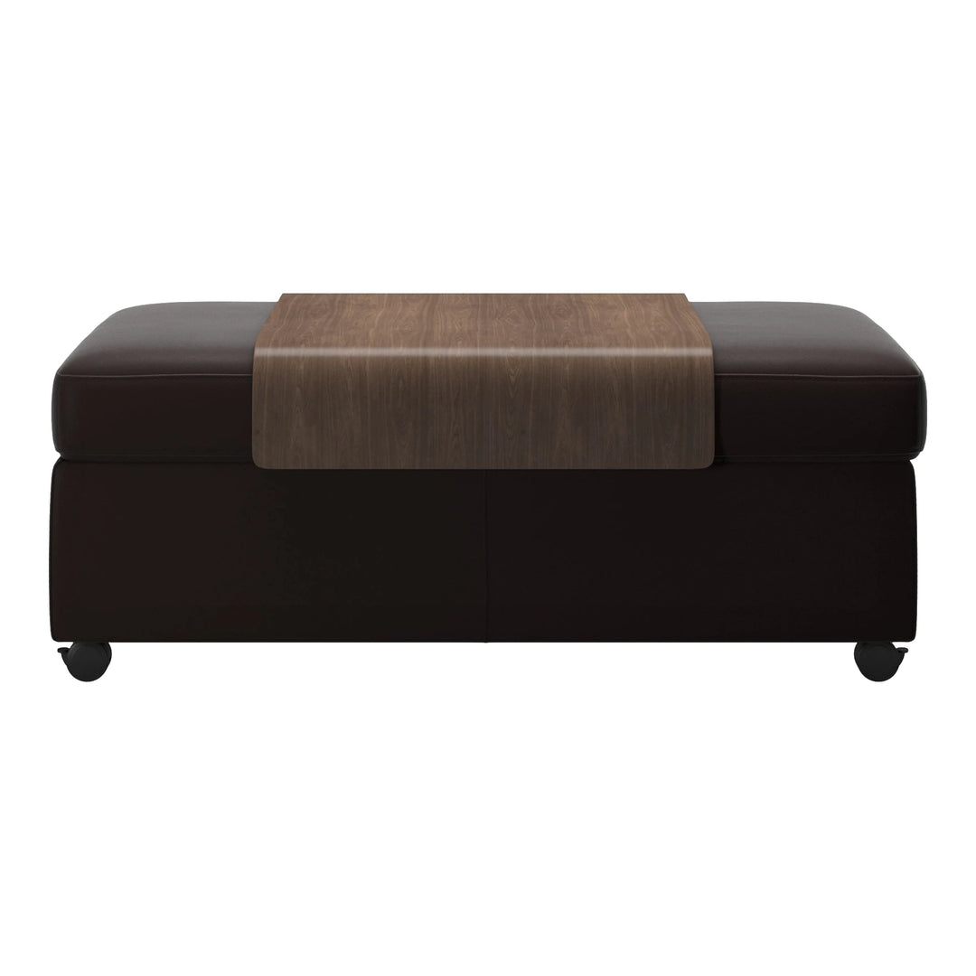 Stressless Double Ottoman with Table Living Room Ekornes