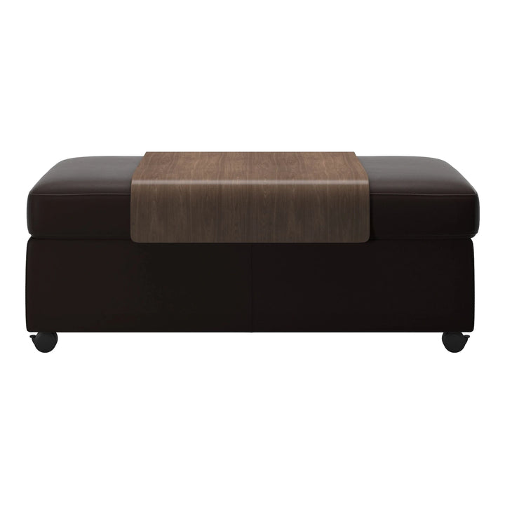 Stressless Double Ottoman with Table Living Room Ekornes