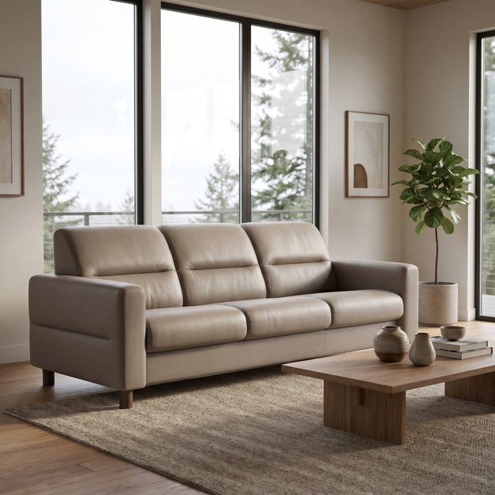 Stressless Fiona Wood Sofa Living Room Ekornes