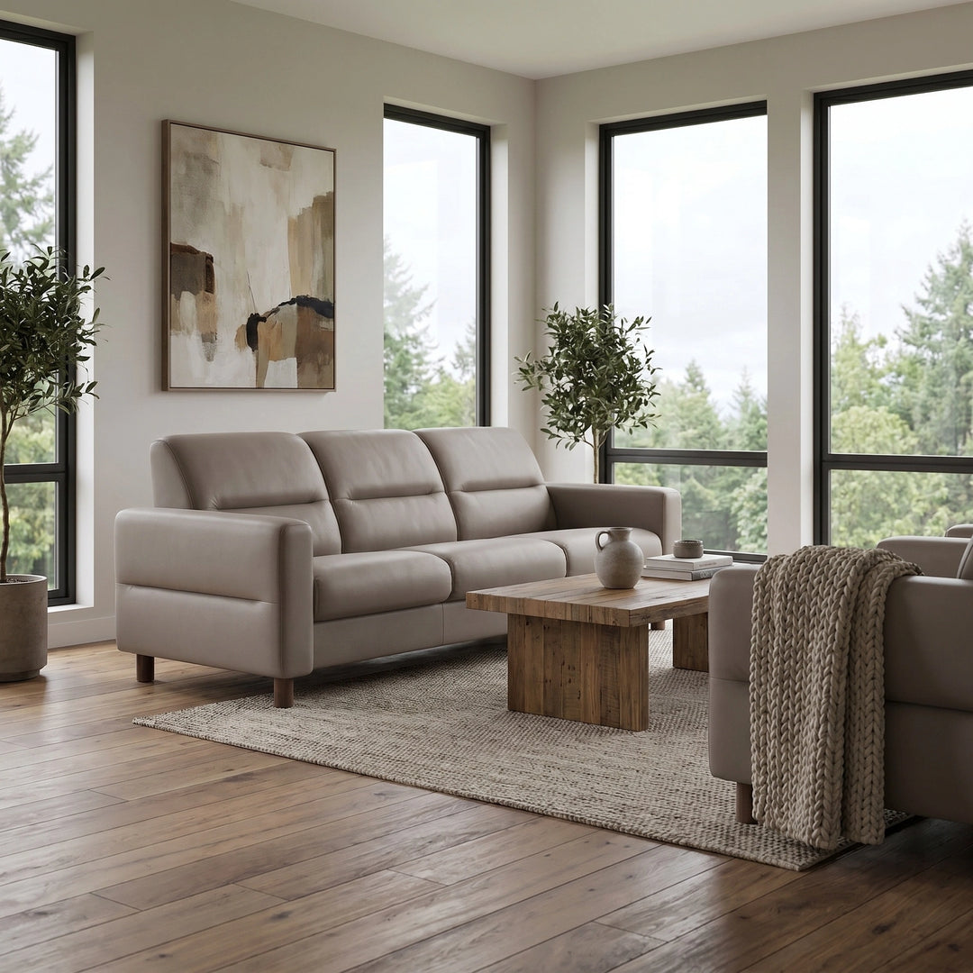 Stressless Fiona Wood Sofa Living Room Ekornes