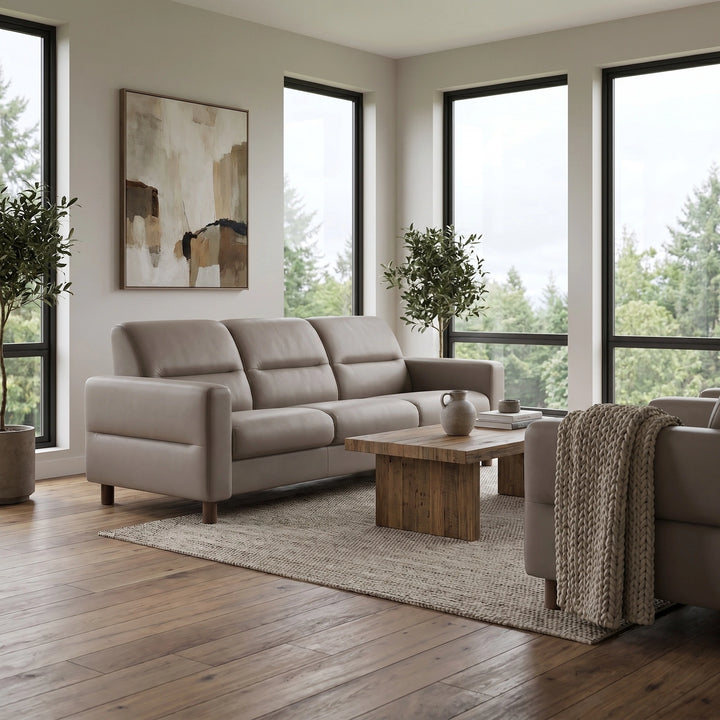 Stressless Fiona Wood Sofa Living Room Ekornes