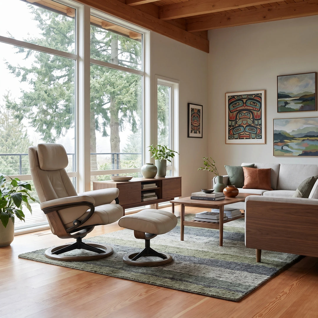 Stressless Paul Signature Chair & Ottoman Living Room Ekornes