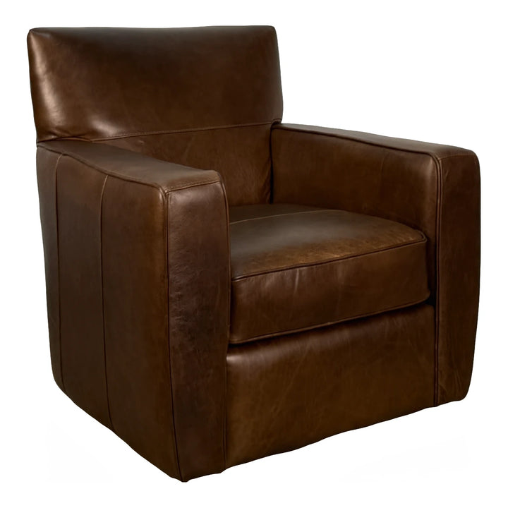 Summit Leather Swivel Chair Living Room Softline