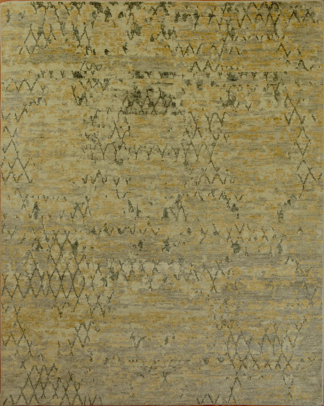 Bohemian Beige/Tan Wool Area Rug: Mafi Signature Canyons TB-5077 (Hand-Knotted Area Rug)