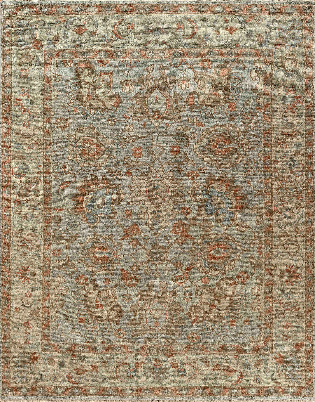 Traditional Blue/Navy Wool Area Rug: Mafi Signature Canyons TB-5141 (Hand-Knotted Area Rug)