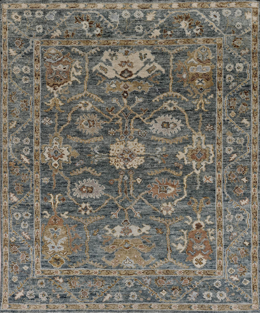 Modern/Transitional Blue/Navy Wool Area Rug: Mafi Signature Canyons TB-5144 (Hand-Knotted Area Rug)