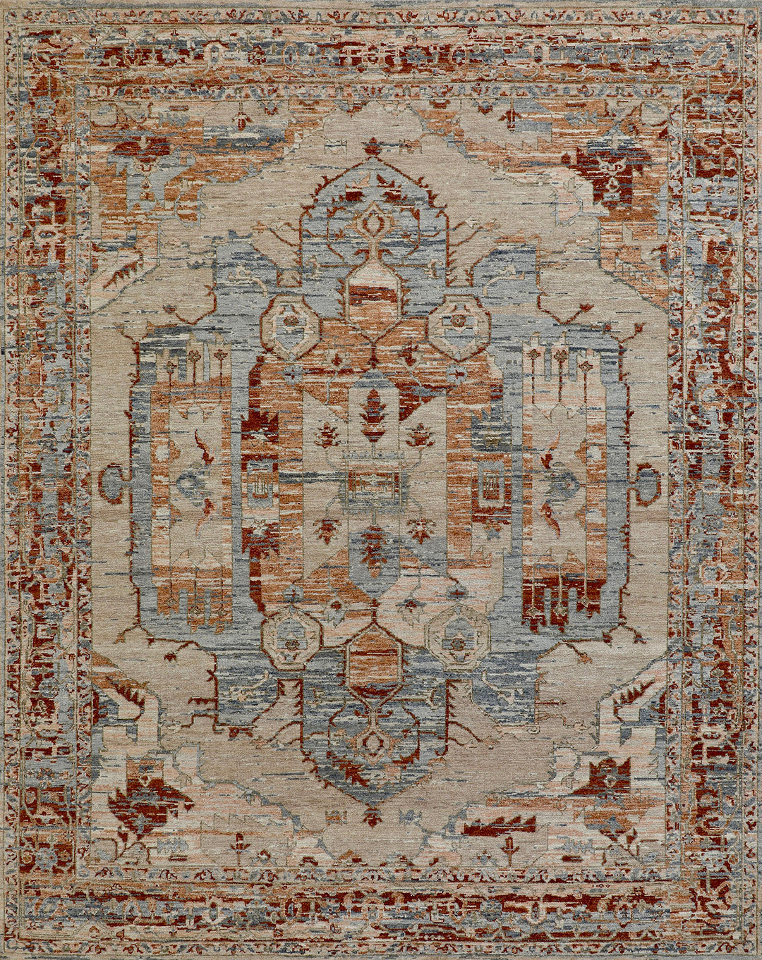 Mafi Signature | Topica | TO-118: Beige/Rust Area Rug Mafi Rugs