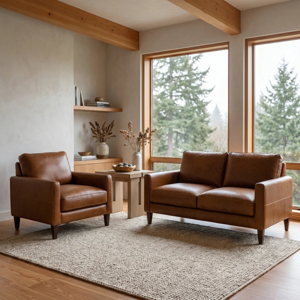 Tapps Leather Arm Chair Living Room Softline