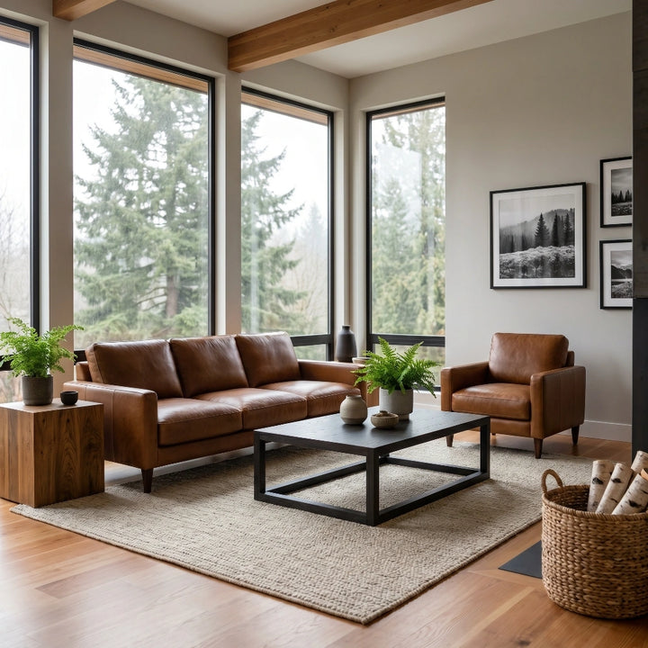 Tapps Leather Sofa Living Room Softline