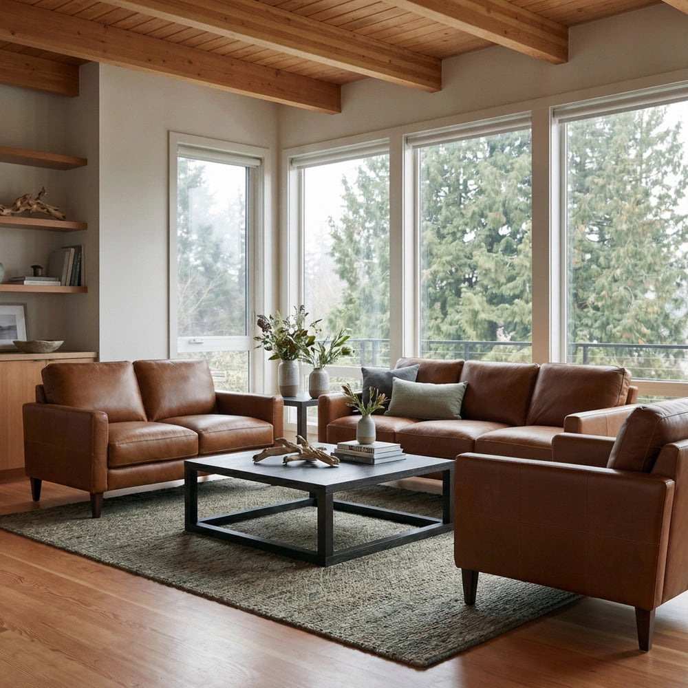 Tapps Leather Sofa Living Room Softline