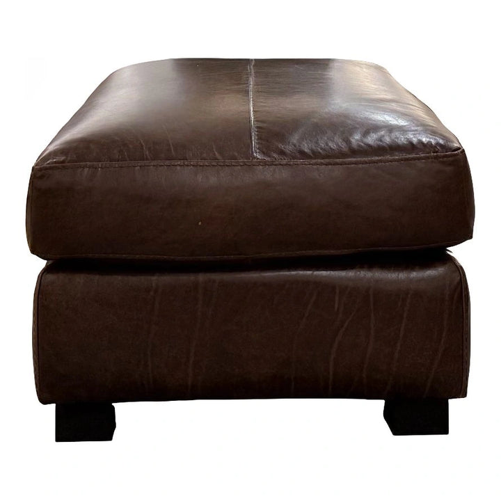 Union Rectangle Leather Ottoman Living Room Softline