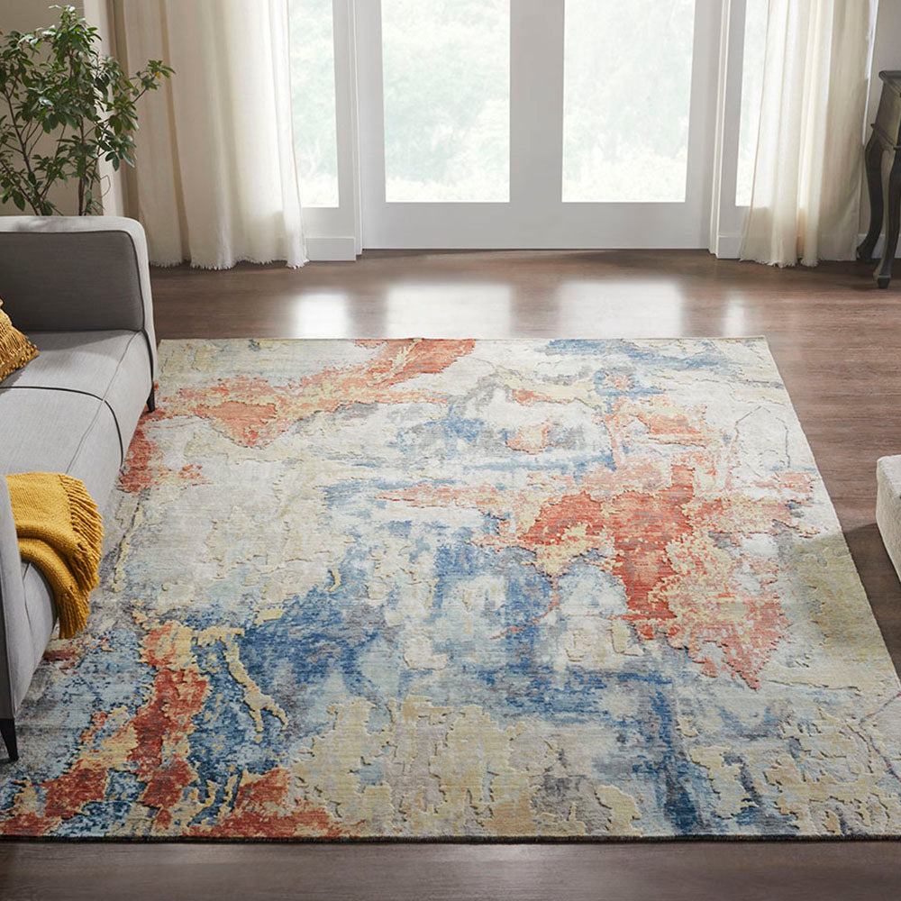 Regal | Vancouver Nights | 1822093: Blue/Spice Area Rug Mafi Rugs   