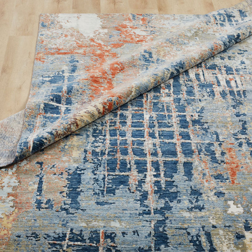 Regal | Vancouver Nights | 1822193: Denim/Rust Area Rug Mafi Rugs   