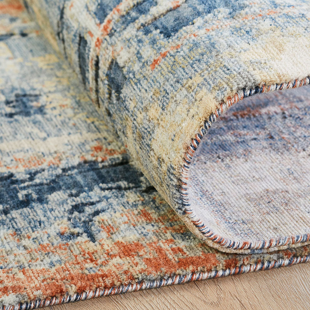 Regal | Vancouver Nights | 1822193: Denim/Rust Area Rug Mafi Rugs   