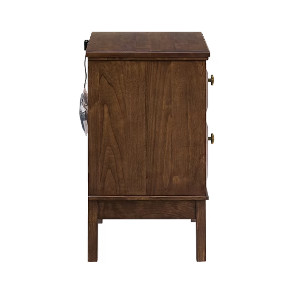 Virginia Small 2-Drawer Nightstand Bedroom Whittier Wood