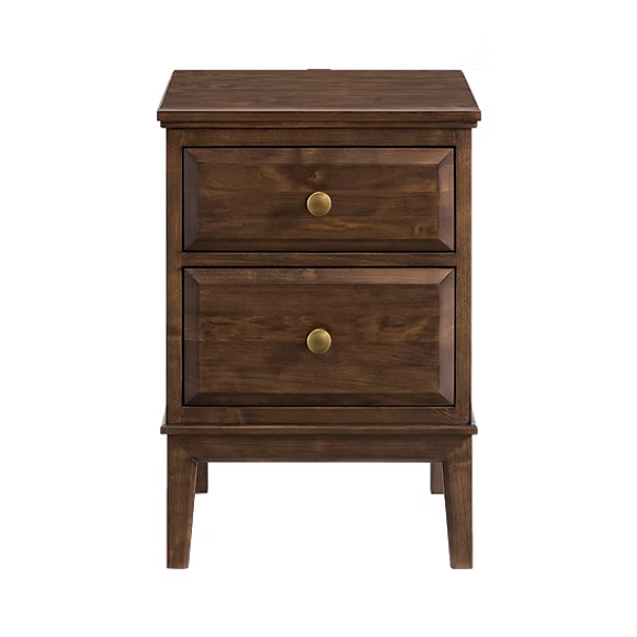 Virginia Small 2-Drawer Nightstand Bedroom Whittier Wood