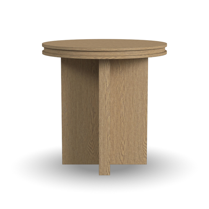 Waterfall Round End Table Living Room Flexsteel