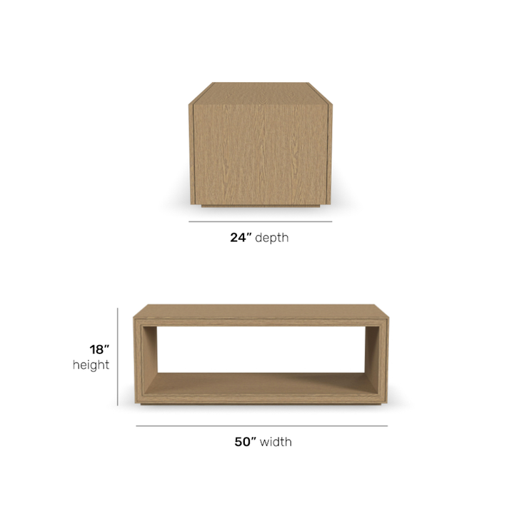 Waterfall Rectangular Coffee Table Living Room Flexsteel