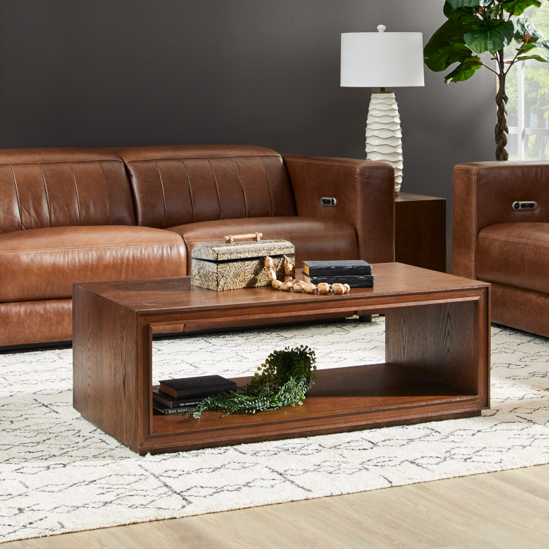 Waterfall Rectangular Coffee Table Living Room Flexsteel