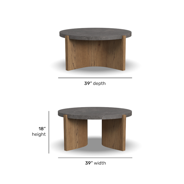 Eclipse Round Coffee Table Living Room Flexsteel