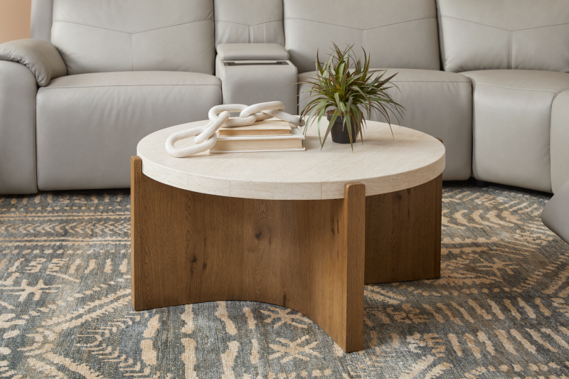 Eclipse Round Coffee Table Living Room Flexsteel