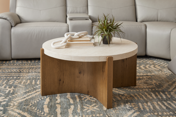 Eclipse Round Coffee Table Living Room Flexsteel