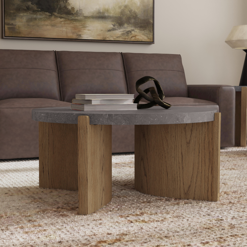 Eclipse Round Coffee Table Living Room Flexsteel