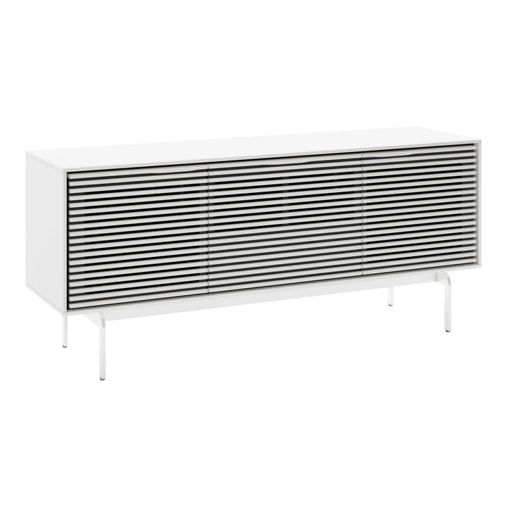 Align 7477 Media + Storage Console Media Console BDI Satin White Console