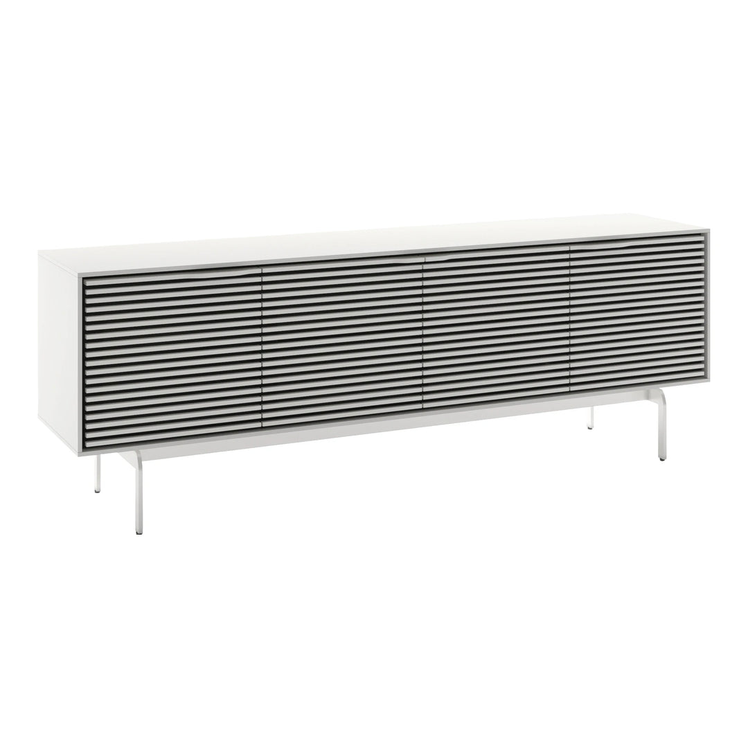 Align 7479 Media + Storage Console Media Console BDI Satin White Console