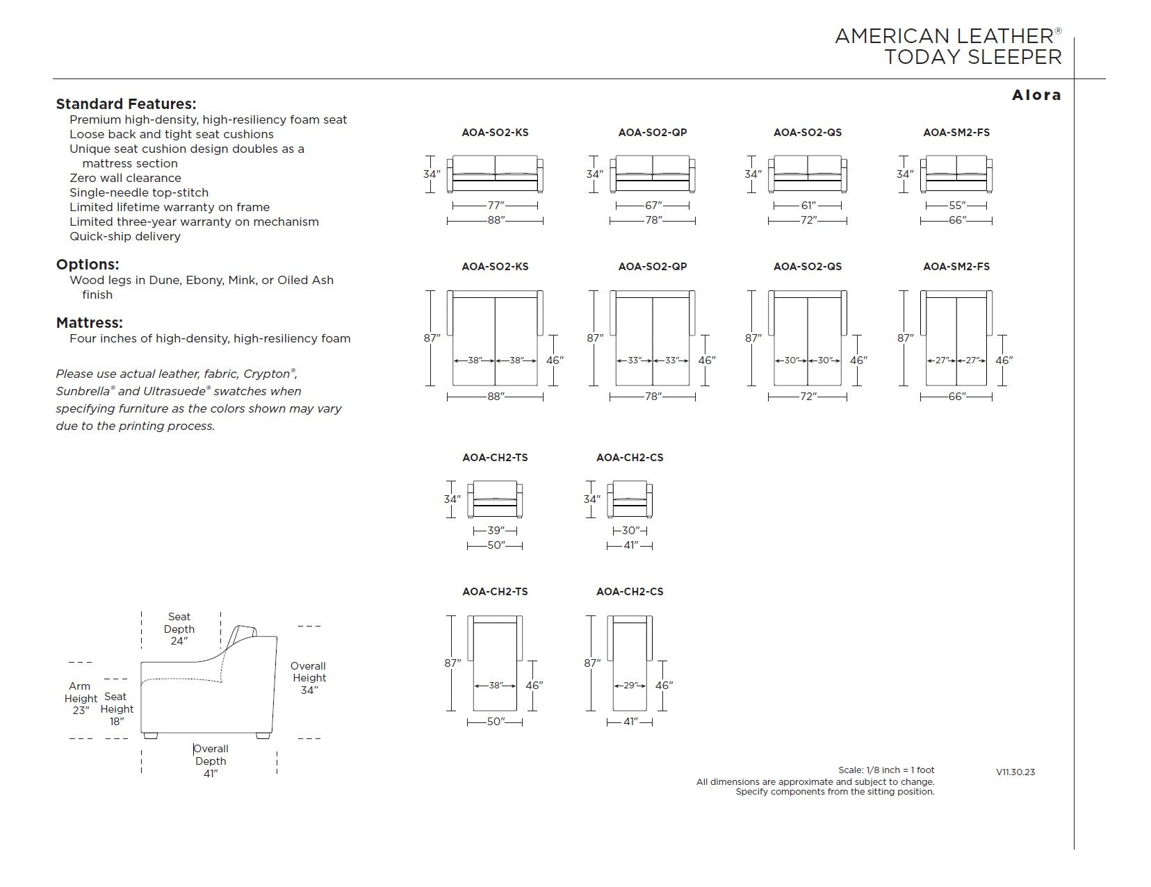 Alora Sleeper Sofa - Thumbnail 3