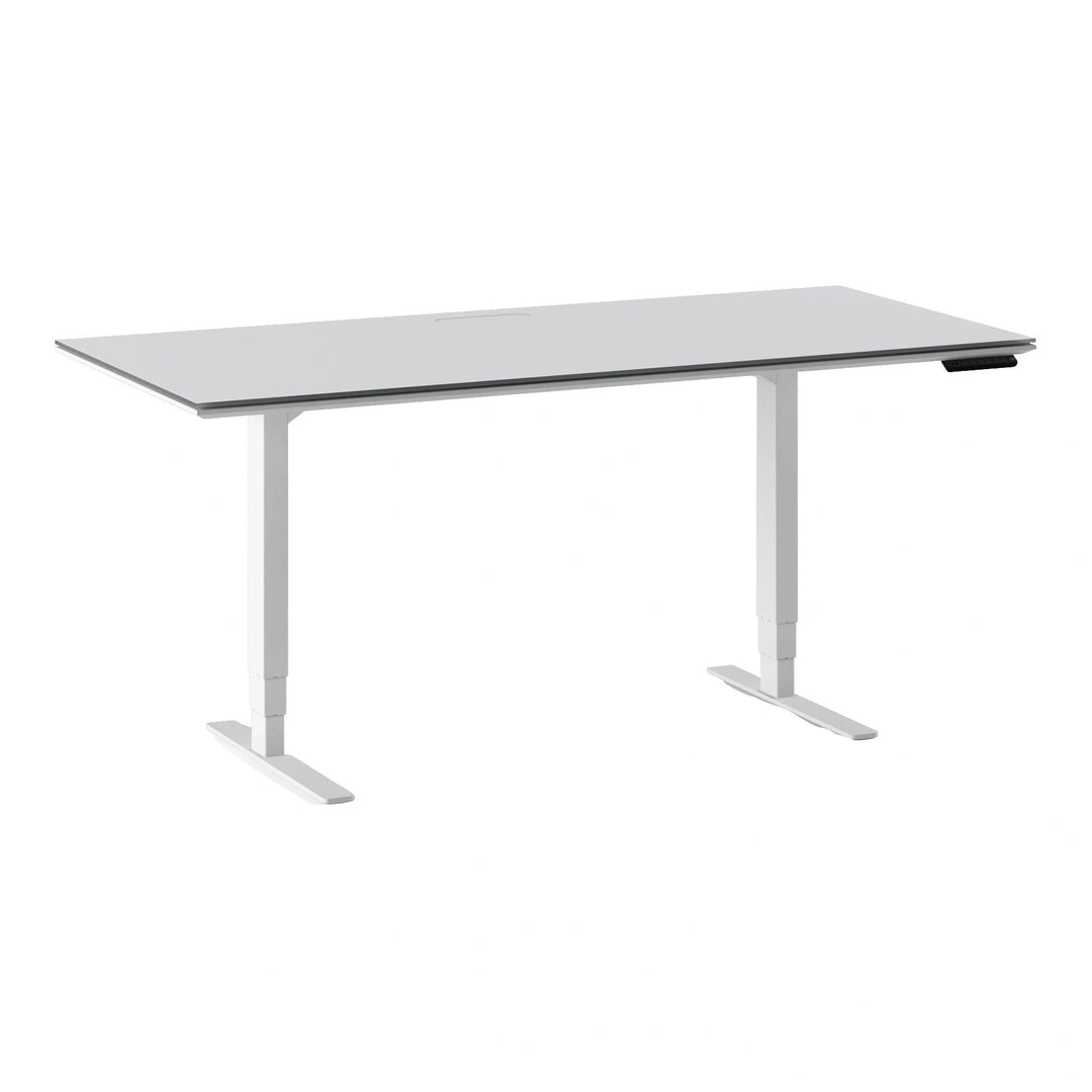 Centro 6452-2 Sit+Stand Desk | 66"x30" Home Office BDI Satin White