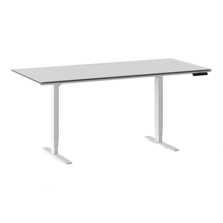 Centro 6452-2 Sit+Stand Desk | 66"x30" Home Office BDI Satin White