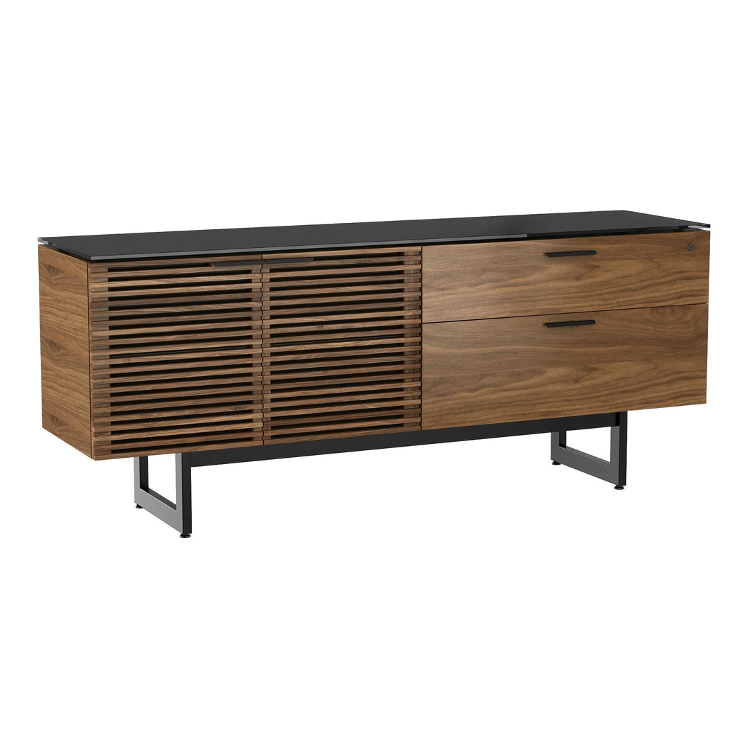Corridor Office 6529 Storage Credenza Home Office BDI Natural Walnut
