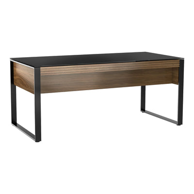 Corridor Office 6521 Executive Desk Home Office BDI Natural Walnut