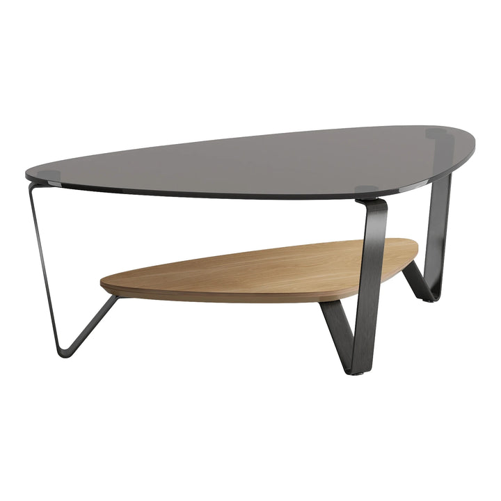 Dino 1364 Small Coffee Table Living Room BDI Washed Oak