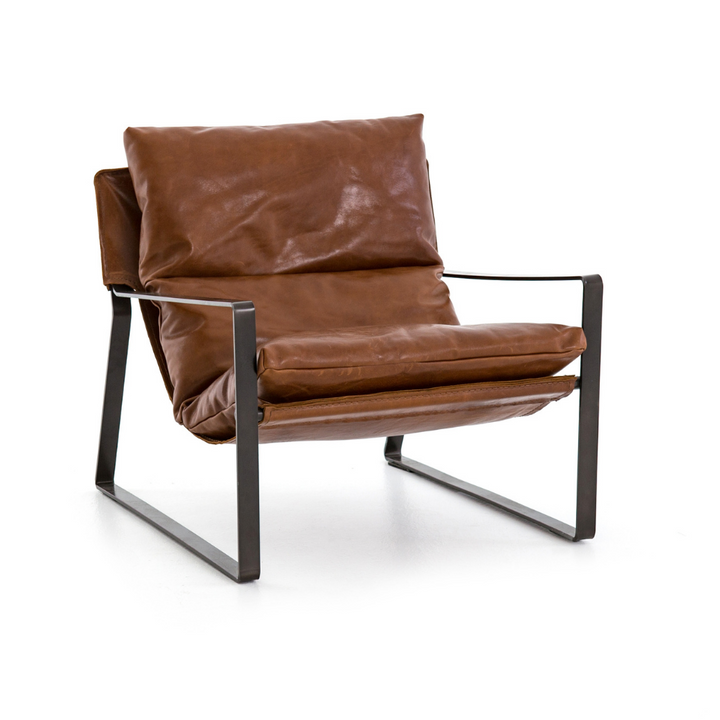 Emmett Sling Chair Living Room Four Hands Dakota Tobacco