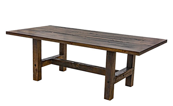 H-Frame wood dining table base
