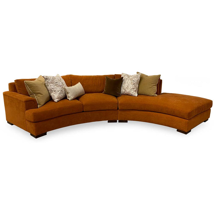 Hayward Curved Sectional Living Room Stickley   