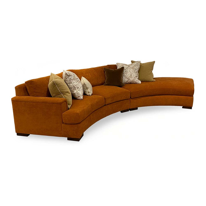 Hayward Curved Sectional Living Room Stickley   