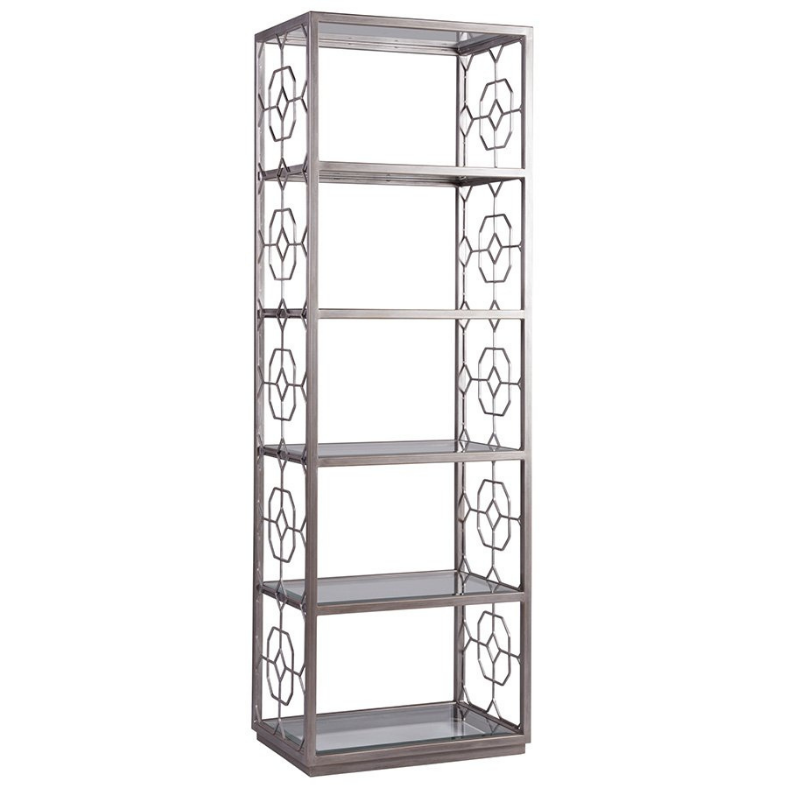 Metal Designs Honeycomb Slim Etagere Home Office Artistica Home Argento Antique Silver