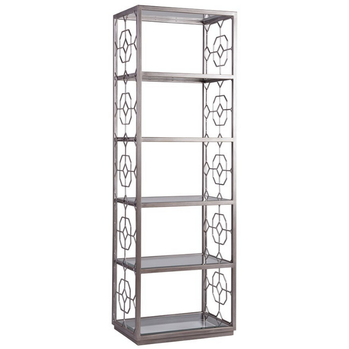 Metal Designs Honeycomb Slim Etagere Home Office Artistica Home Argento Antique Silver